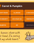 Carrot and pumpkin dog treats