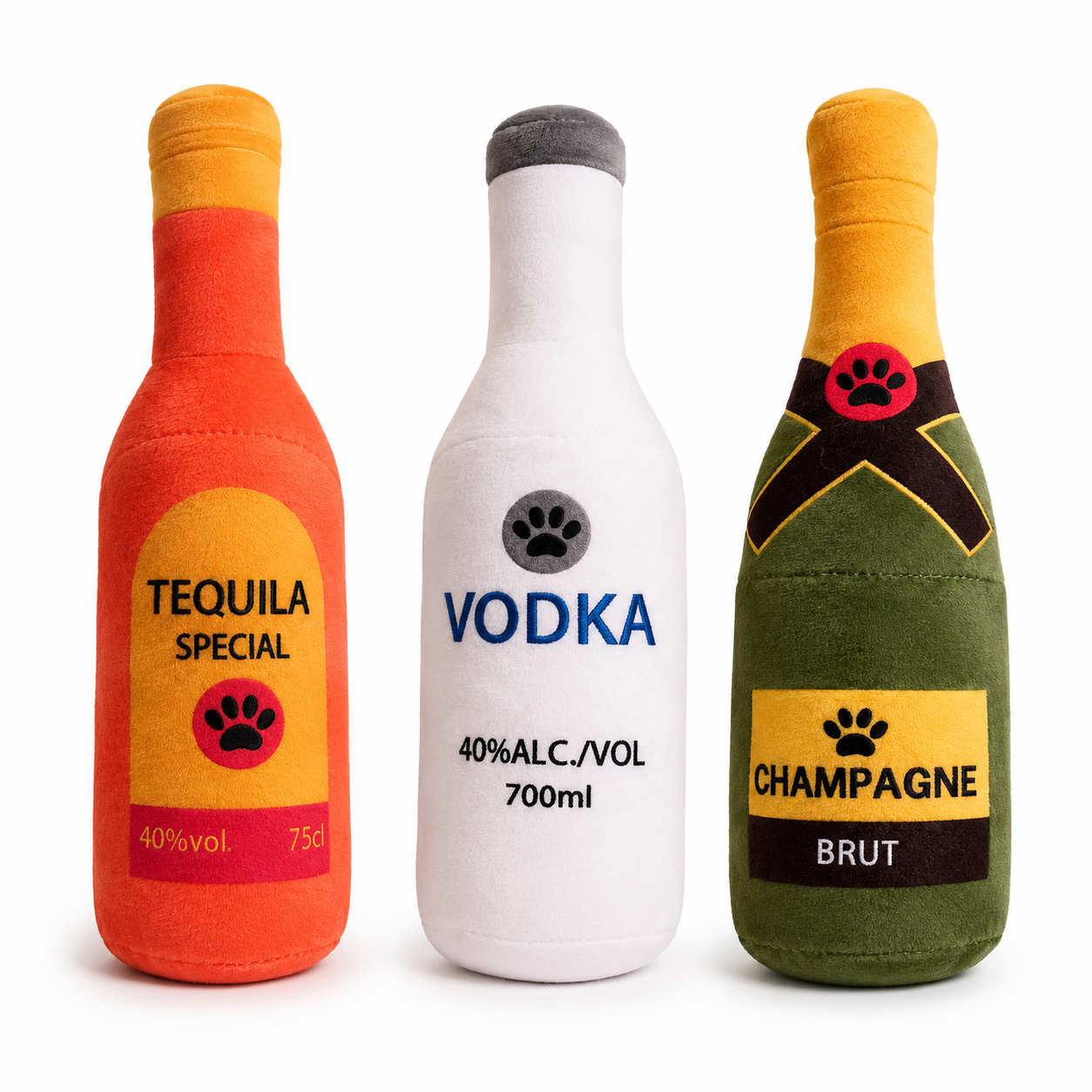 Jouet Bouteille pour Chien avec Couineur – Collection Apéritif Pom d'Azur