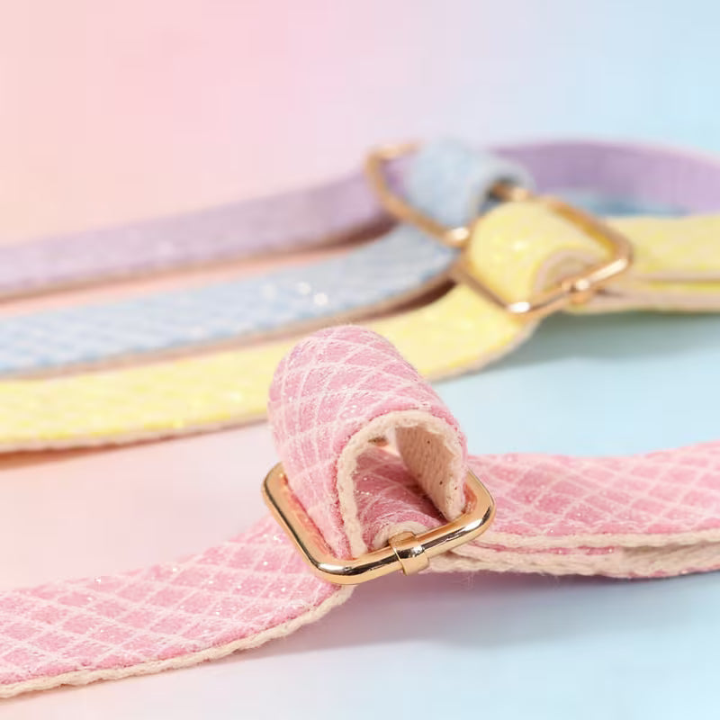 Collier pour Chien Daisy – Paillettes &amp; Boucle Gravée Pom d’Azur