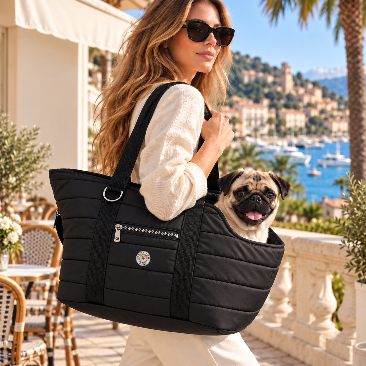 Sac de Transport pour Chien Riviera Duffle – Pom d’Azur × Soho Poms London
