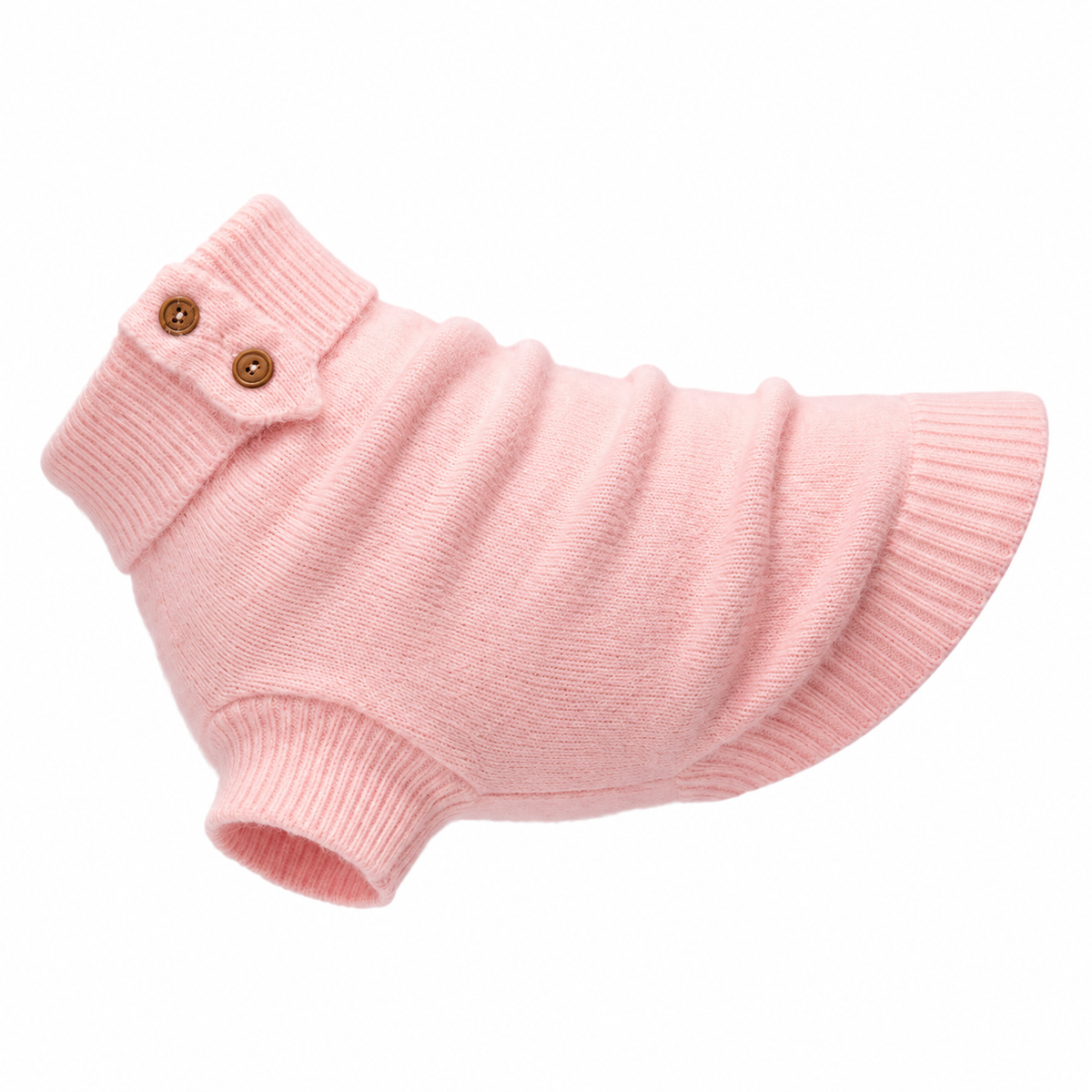 Pull pour Chien Rose Poudré Maille Premium Effet Cachemire par PAIKKA