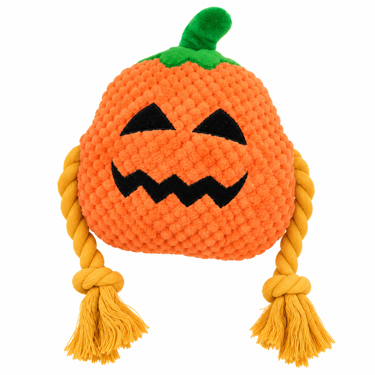 
Jouet pour Chien Citrouille Halloween – Peluche &amp; Cordes à Mâcher
