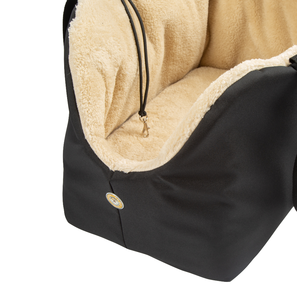 Sac de Transport pour chien Luxe et Comfort Beige par SohoPoms