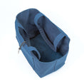 Load image into Gallery viewer, Sac de Transport Pour Chien Coton Ciré Navy par SohoPoms
