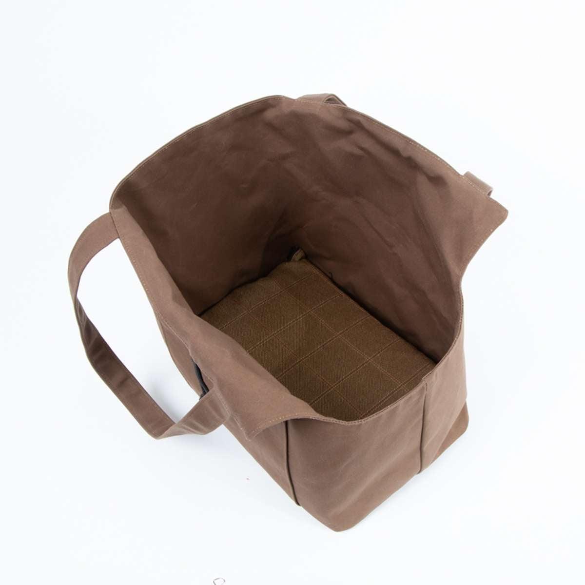 Sac de Transport Pour Chien Coton Ciré Caramel par SohoPoms - Pom D'Azur