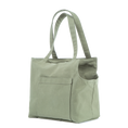 Load image into Gallery viewer, waxed cotton Olive green dog carrier bags by sohopoms
