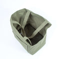 Load image into Gallery viewer, Sac de Transport Pour Chien Coton Ciré Olive par SohoPoms
