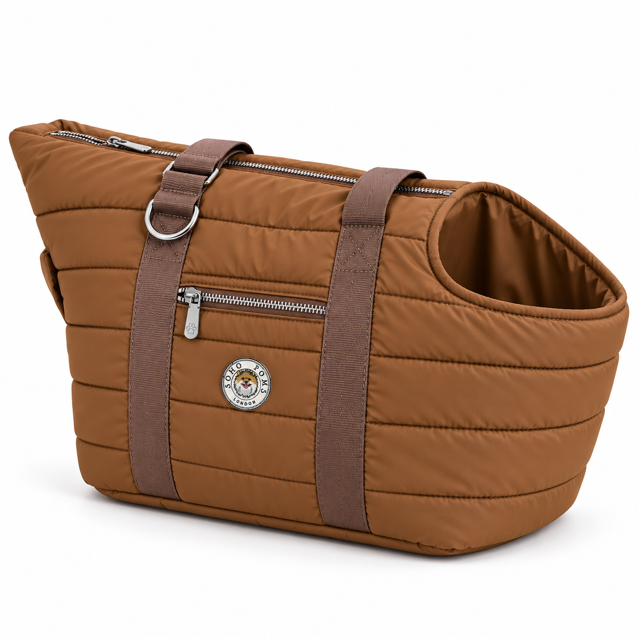 Sac de Transport pour Chien Riviera Duffle Chateigne – Pom d’Azur × Soho Poms London