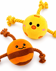 Lot de 2 Jouets pour Chien avec Clochette – Peluches & Cordes
