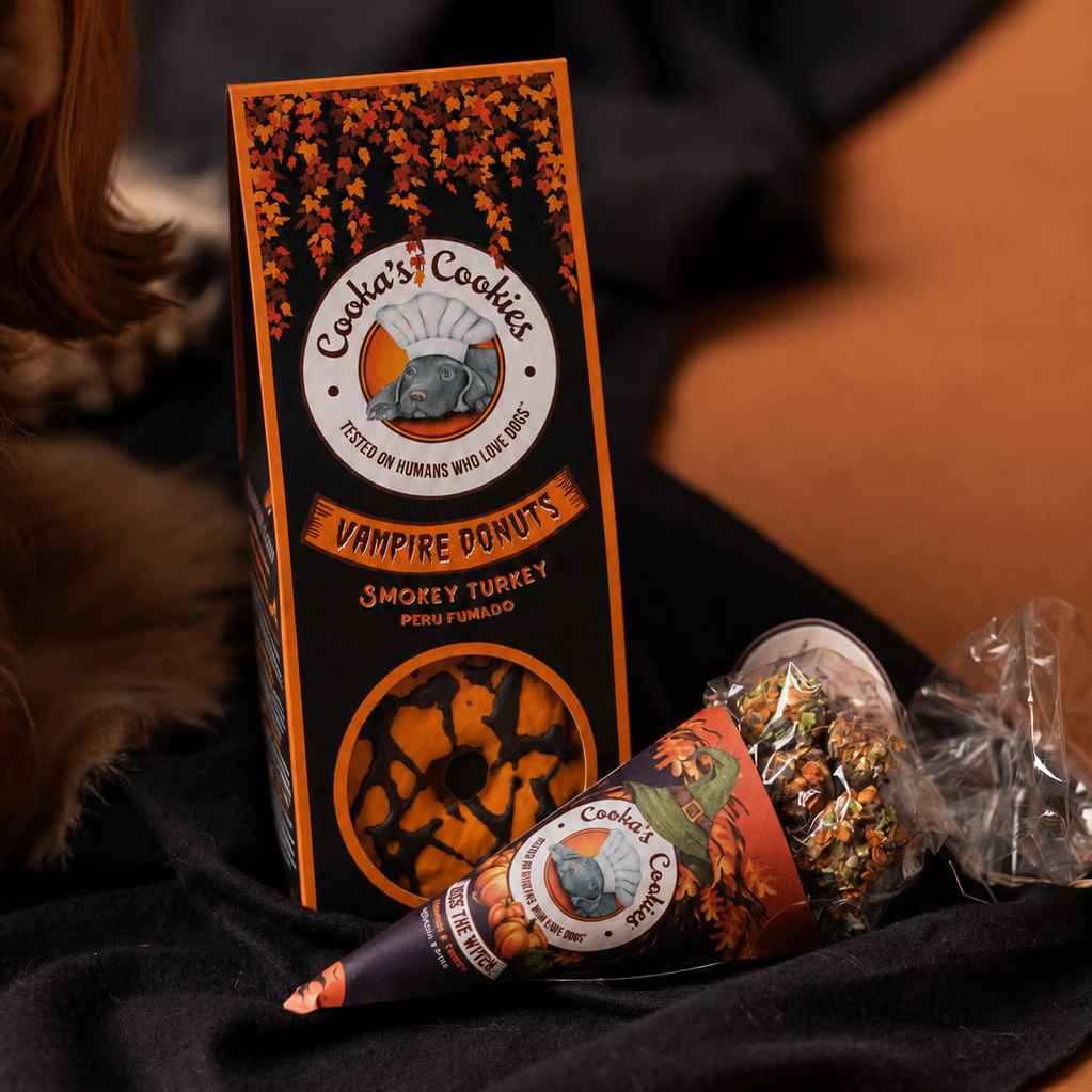 Vampire donuts - Gourmet Halloween treats for dogs