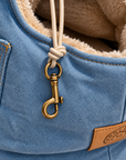 Azure Denim Carrier Bag – Pom d’Azur × Soho Poms London