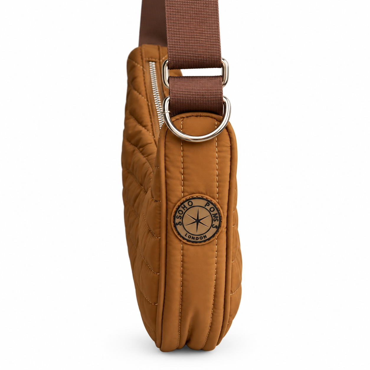 Sac de Promenade Crossbody Demi Lune – Soho Poms x Pom d’Azur