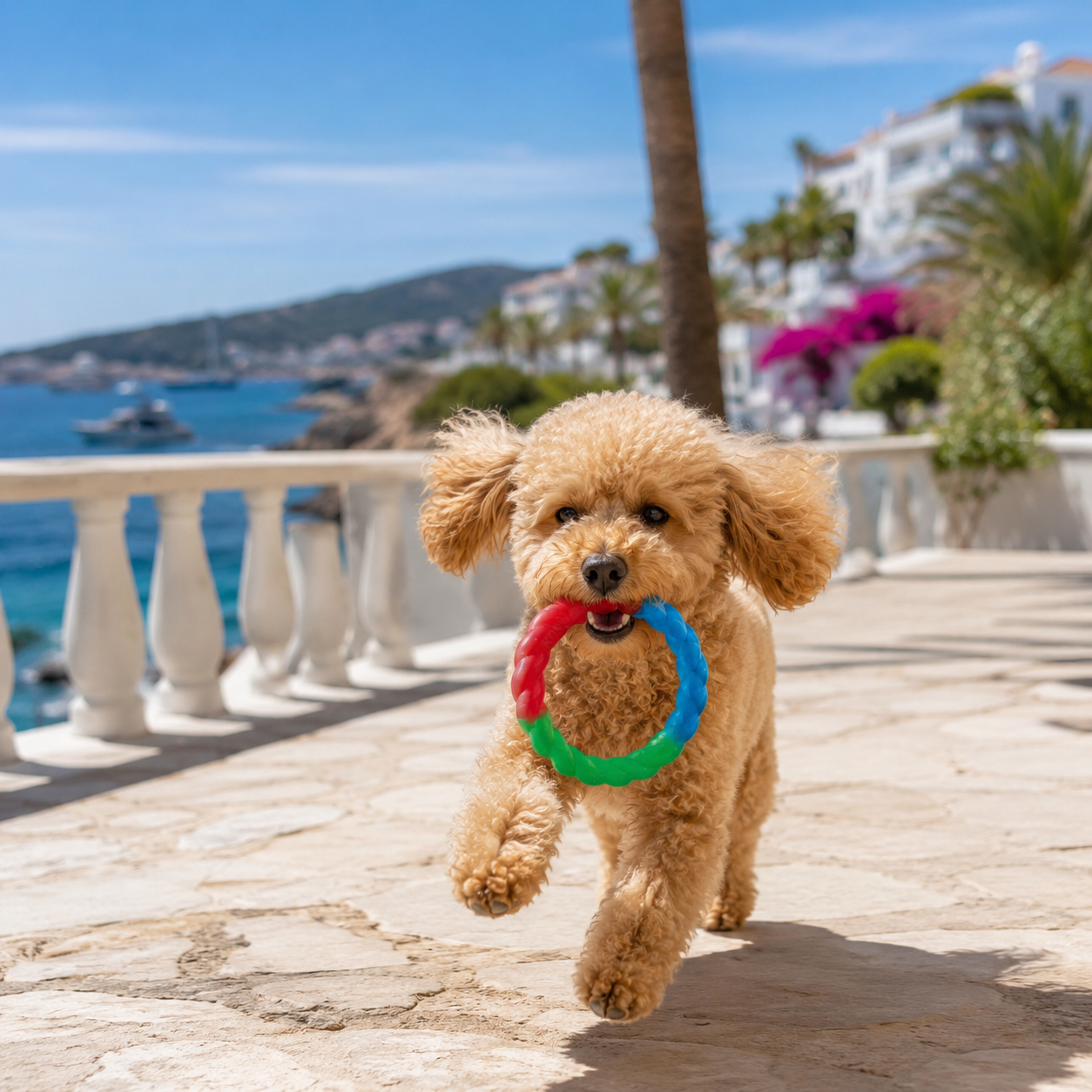 Anneau de Traction Flottant pour Petit Chien – Jouet Résistant à Mâcher et à Rapporter