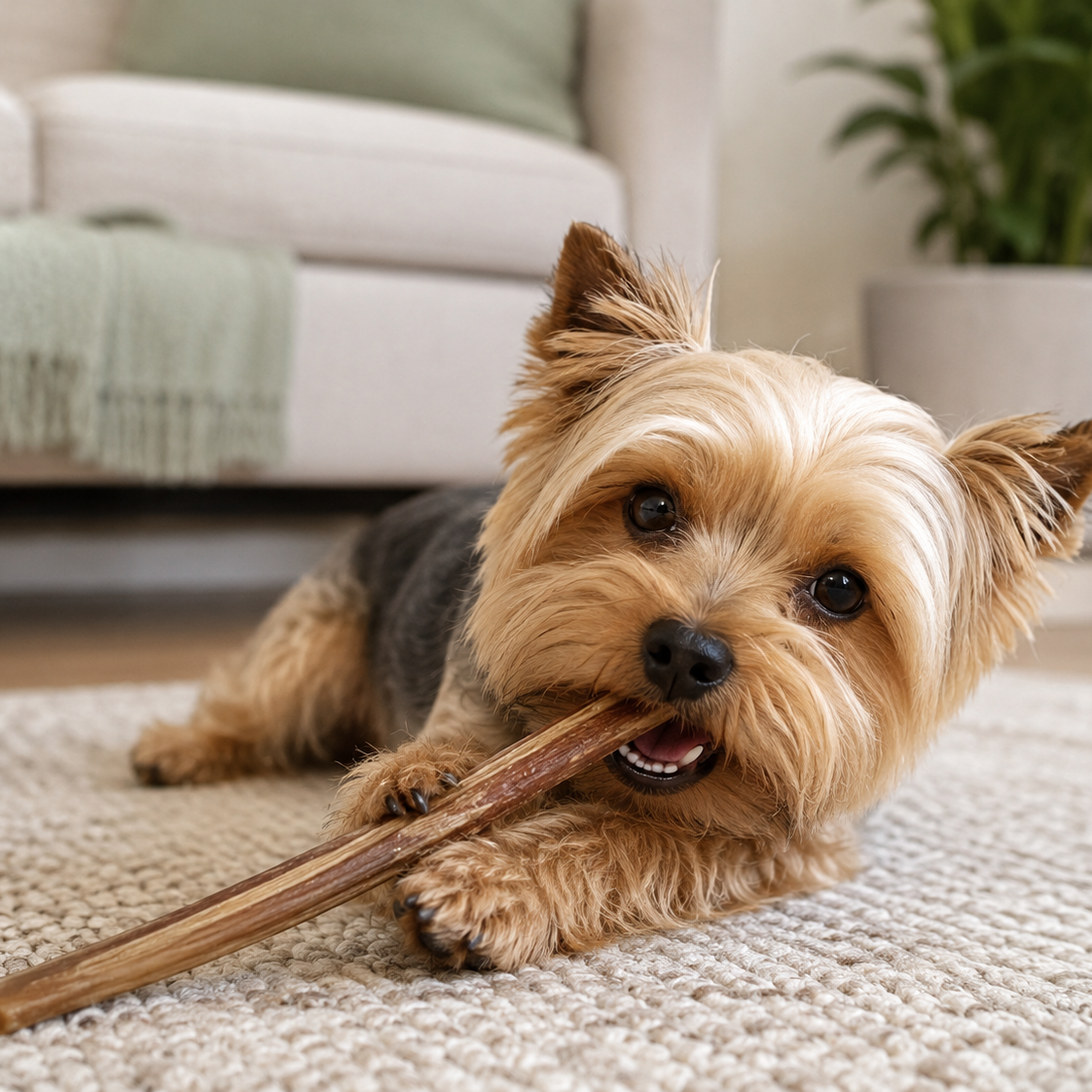 Bâton de Mastication Naturel Boeuf pour Chien 15cm