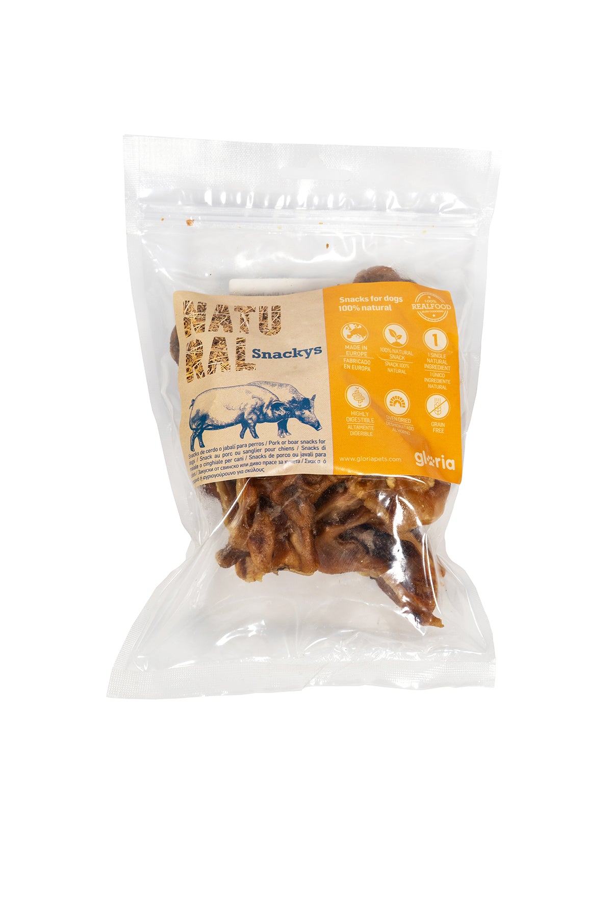 Bandes de Porc Friandises pour Chien 200GR