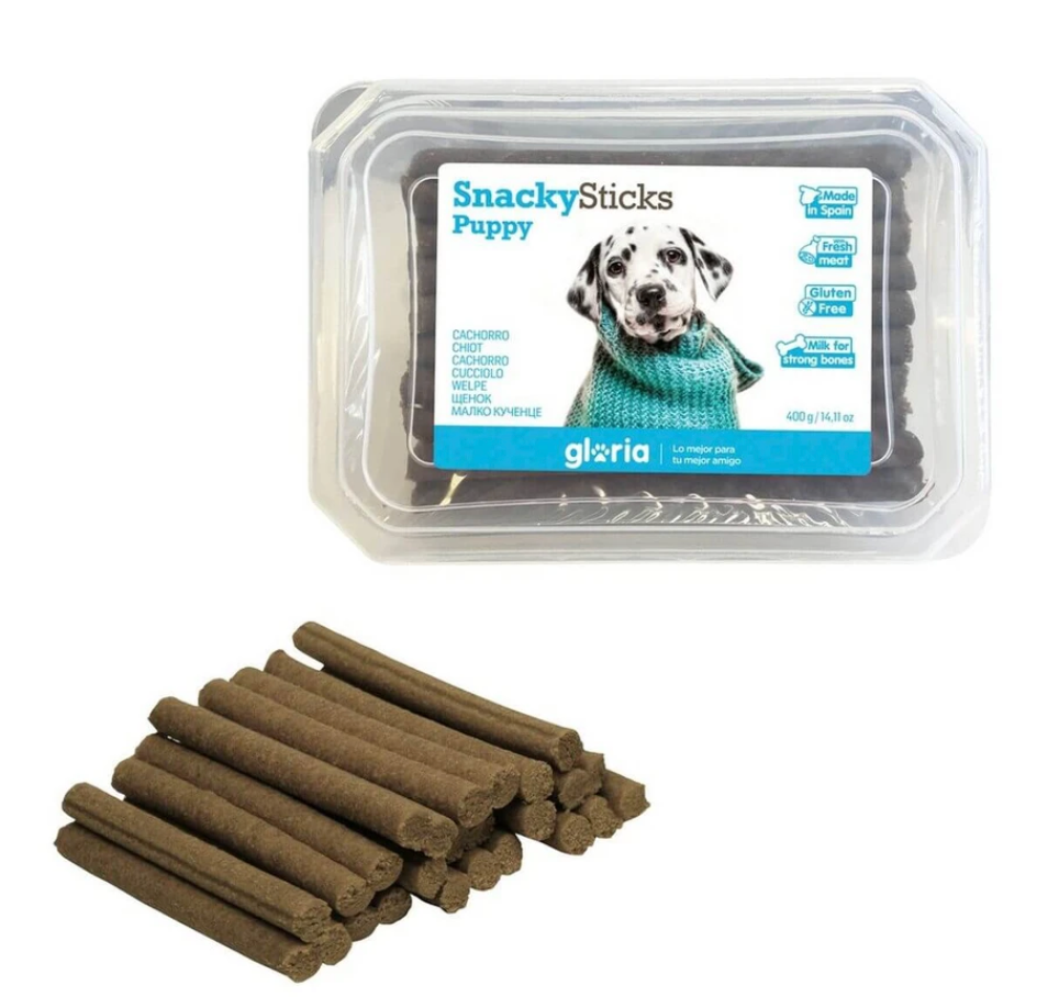 SNACKYSTICKS Poulet et Lait Spécial CHIOTS 350GR