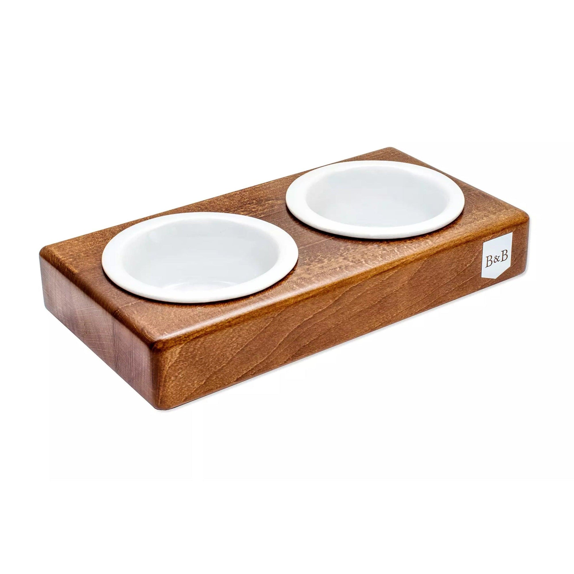 Bol Chien DUO CERAMIC Amber par Bowl & Bone - Pom D'Azur