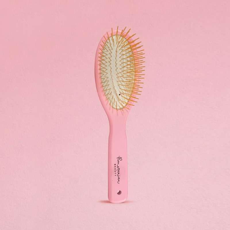 Brosse de toilettage pour Pomeranian - &quot;Rose Gold&quot; par Pom Beauty - Pom D&#39;Azur
