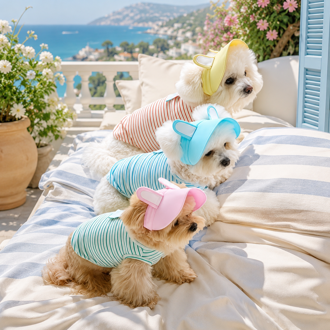 Casquette d'été pour Petits Chiens lifestyle