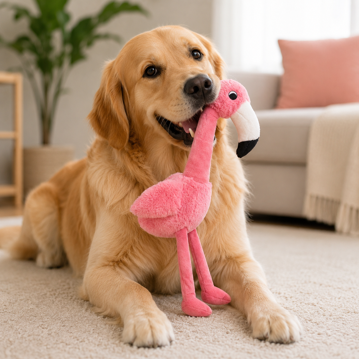Jouet pour Chien Flamant Rose par Kong® Lifestyle