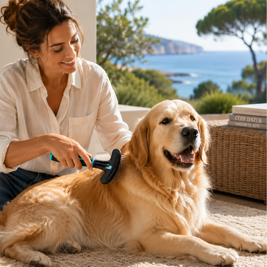 Etrille À Double Rang 39 Dents Pour Chiens Zolux