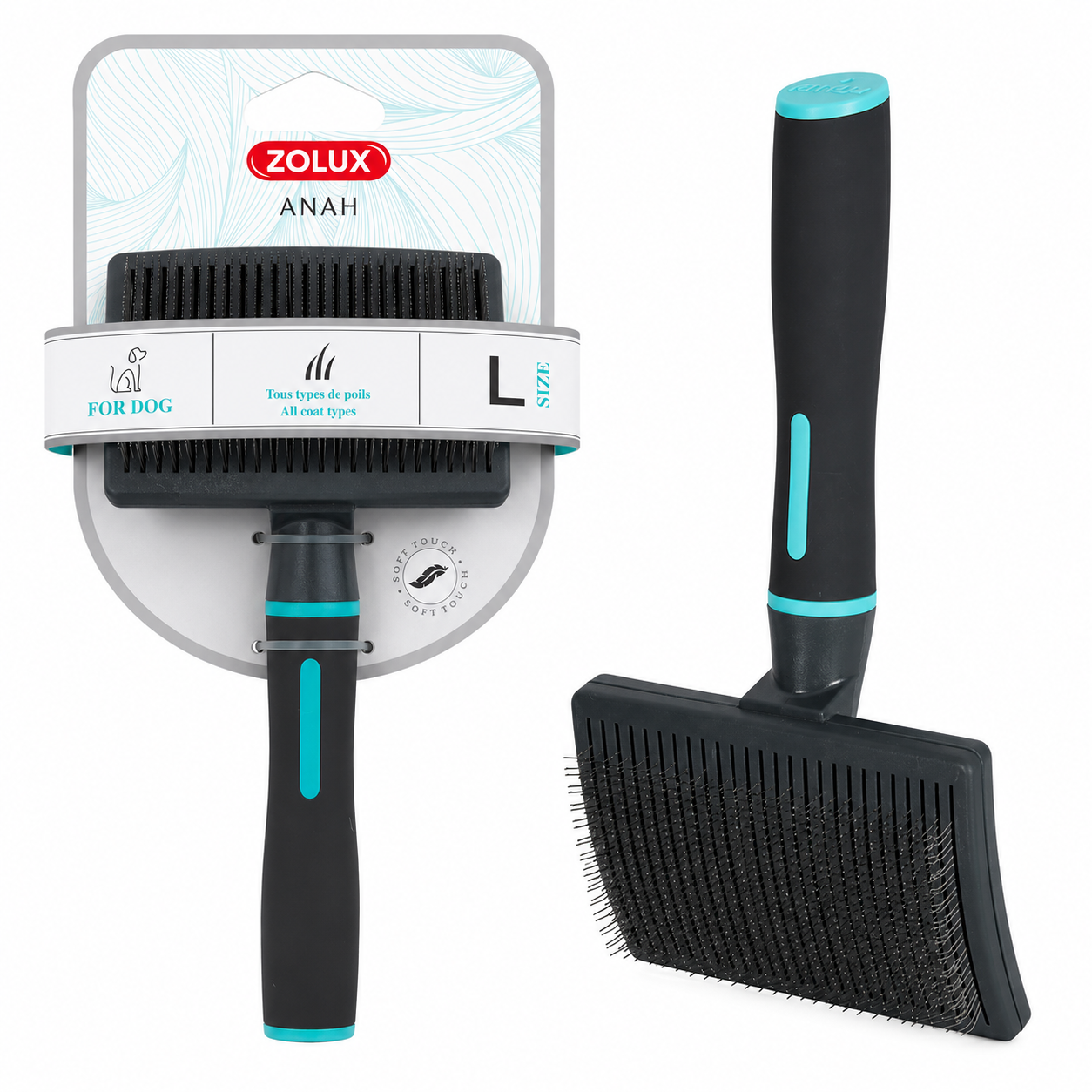 Brosse à Carder Chien Poils Longs Zolux