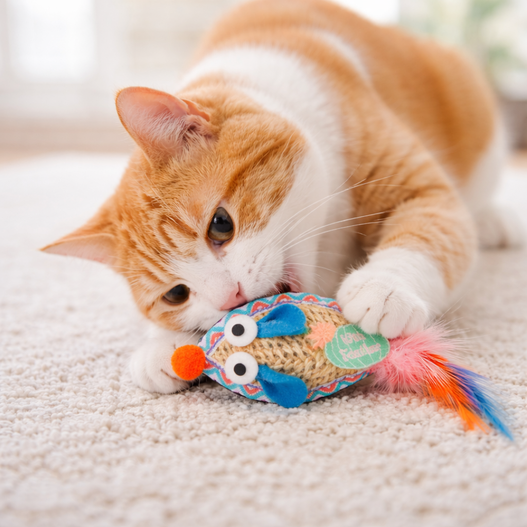 Handmade Cat Toy 'Mousse'