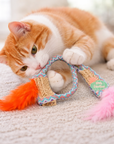 Jouet Artisanal pour Chat 'Tempete de Plume' p