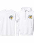 Collection Pom d’Azur Cannes – T-Shirt & Sweat à Capuche Blancs