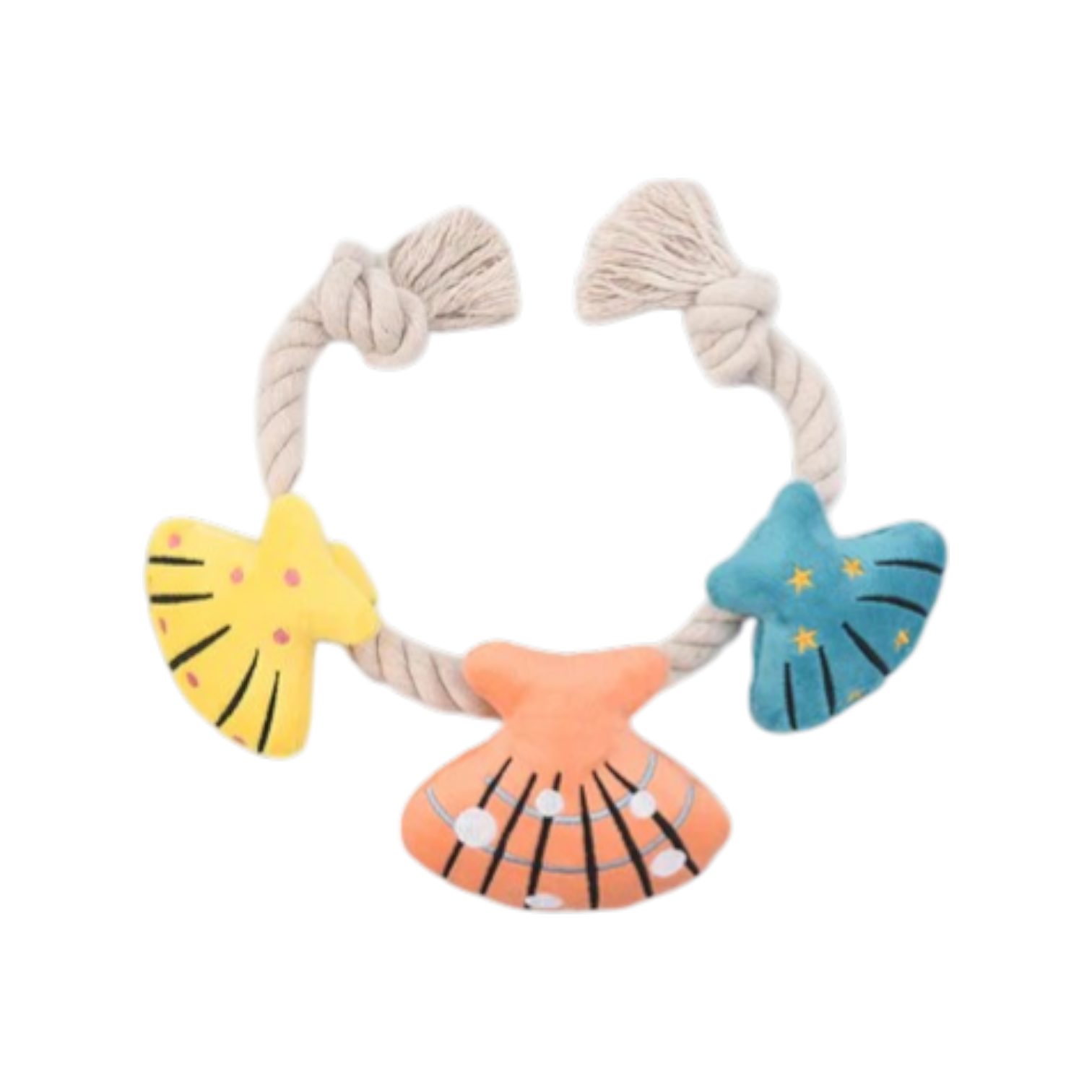Collier Coquillages Peluche pour Chien