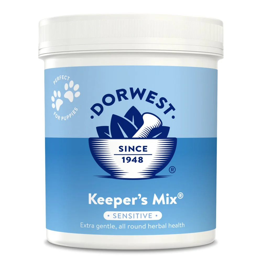 Complement alimentaire pour Chiots 'Keeper's Mix Sensitive' par Dorwest 250G
