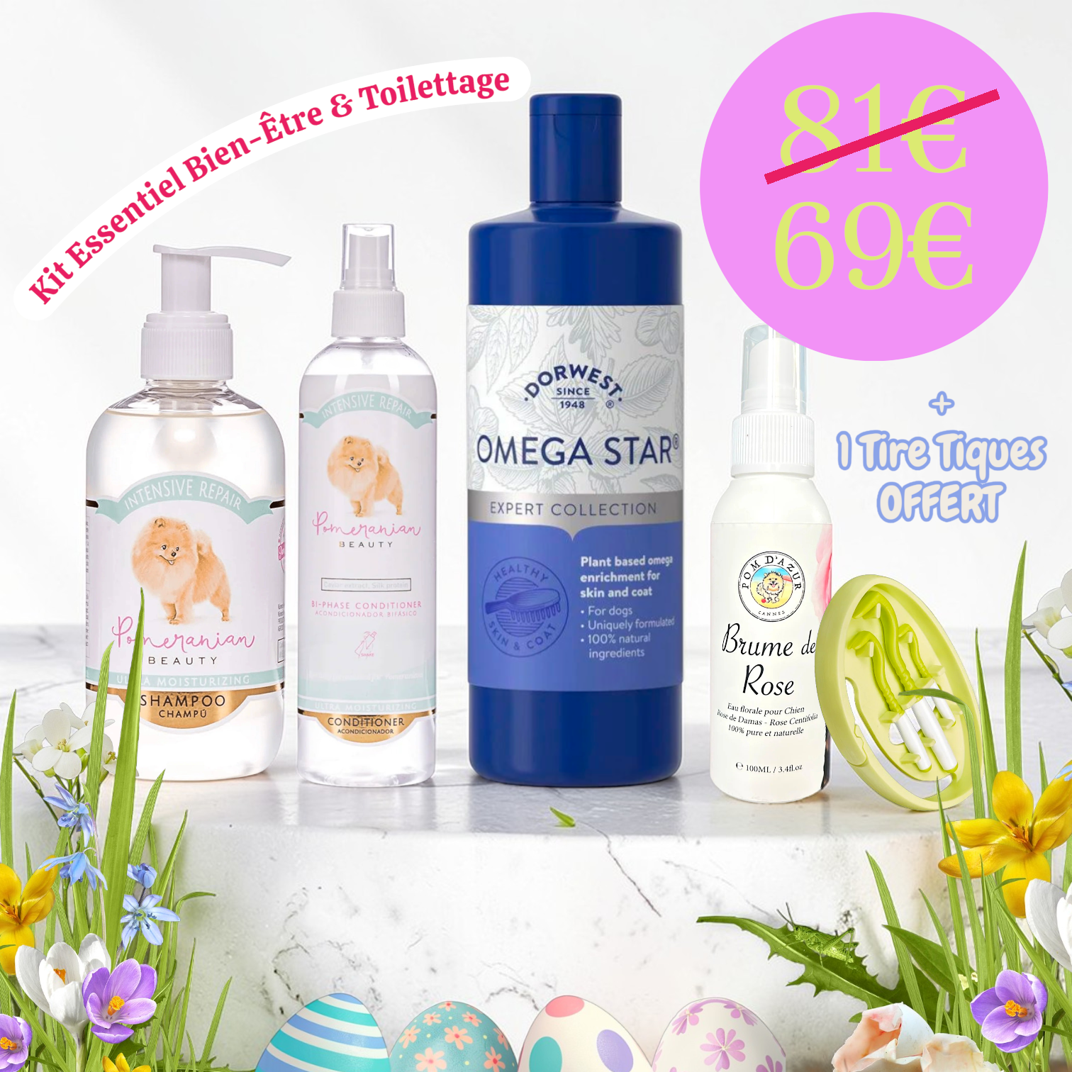 Kit Essentiel Bien-être &amp; Toilettage 'Special Printemps'