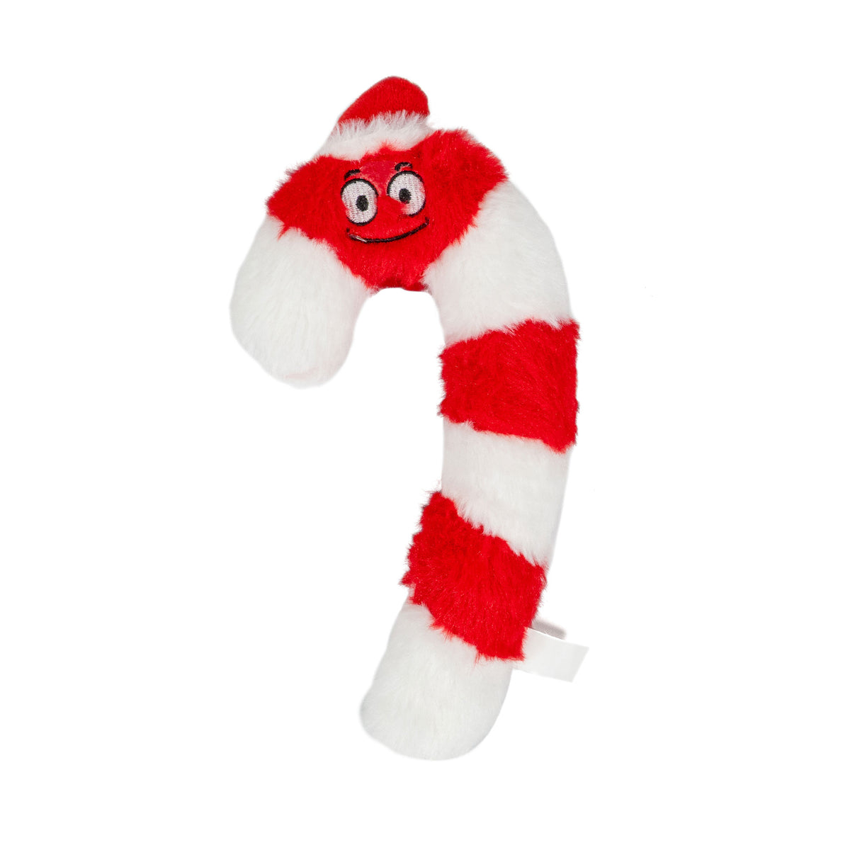 Jouet pour Chien Sucre d’Orge de Noël en Peluche Rouge et Blanc