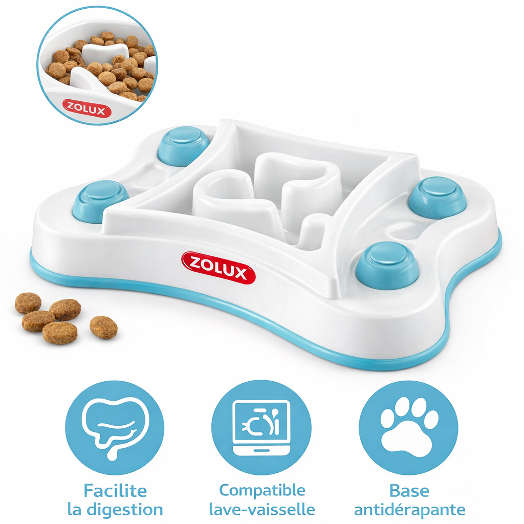 Gamelle Anti-Glouton Zolux pour Chien 600ml