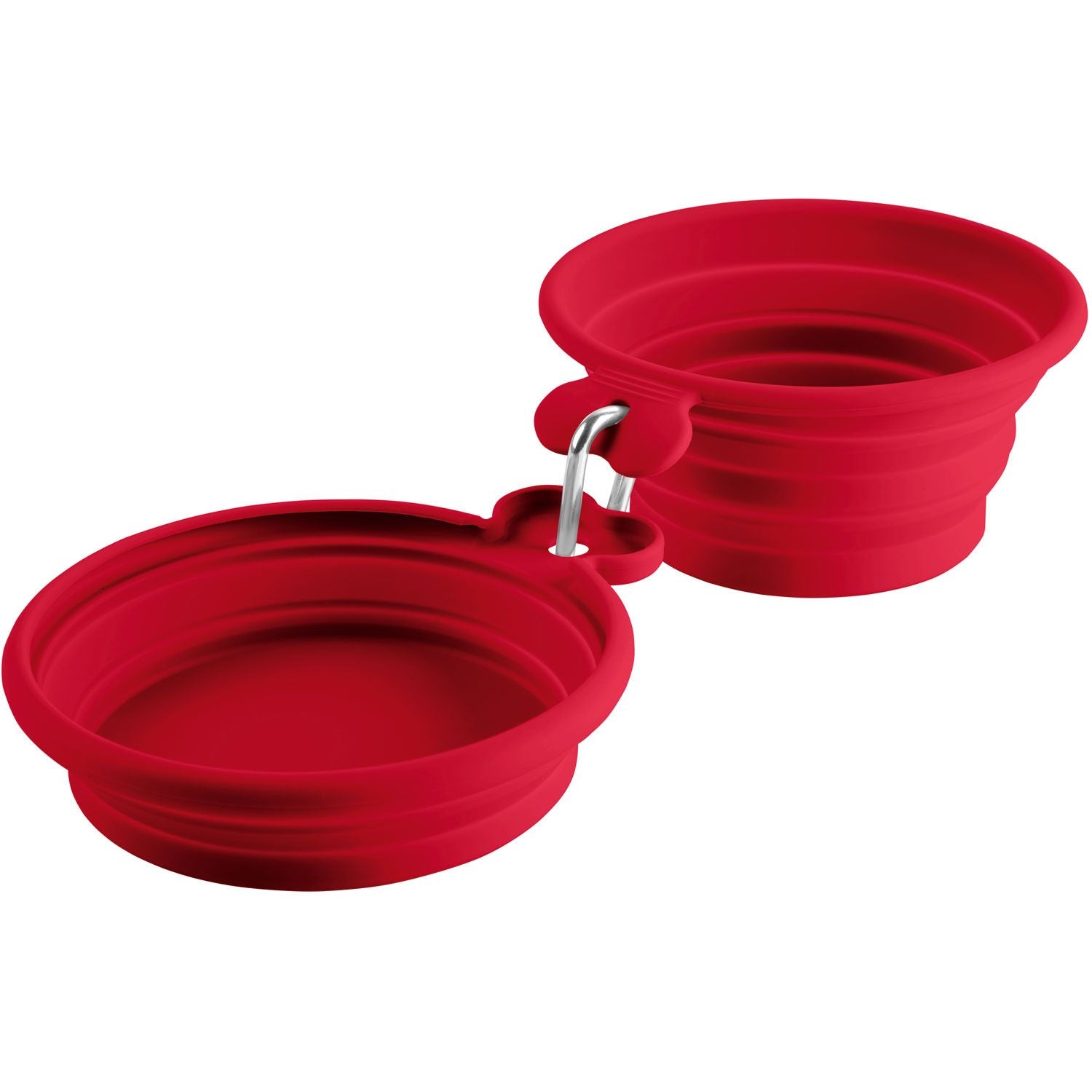 Gamelle de voyage en silicone 350/750 ml, rouge par Hunter