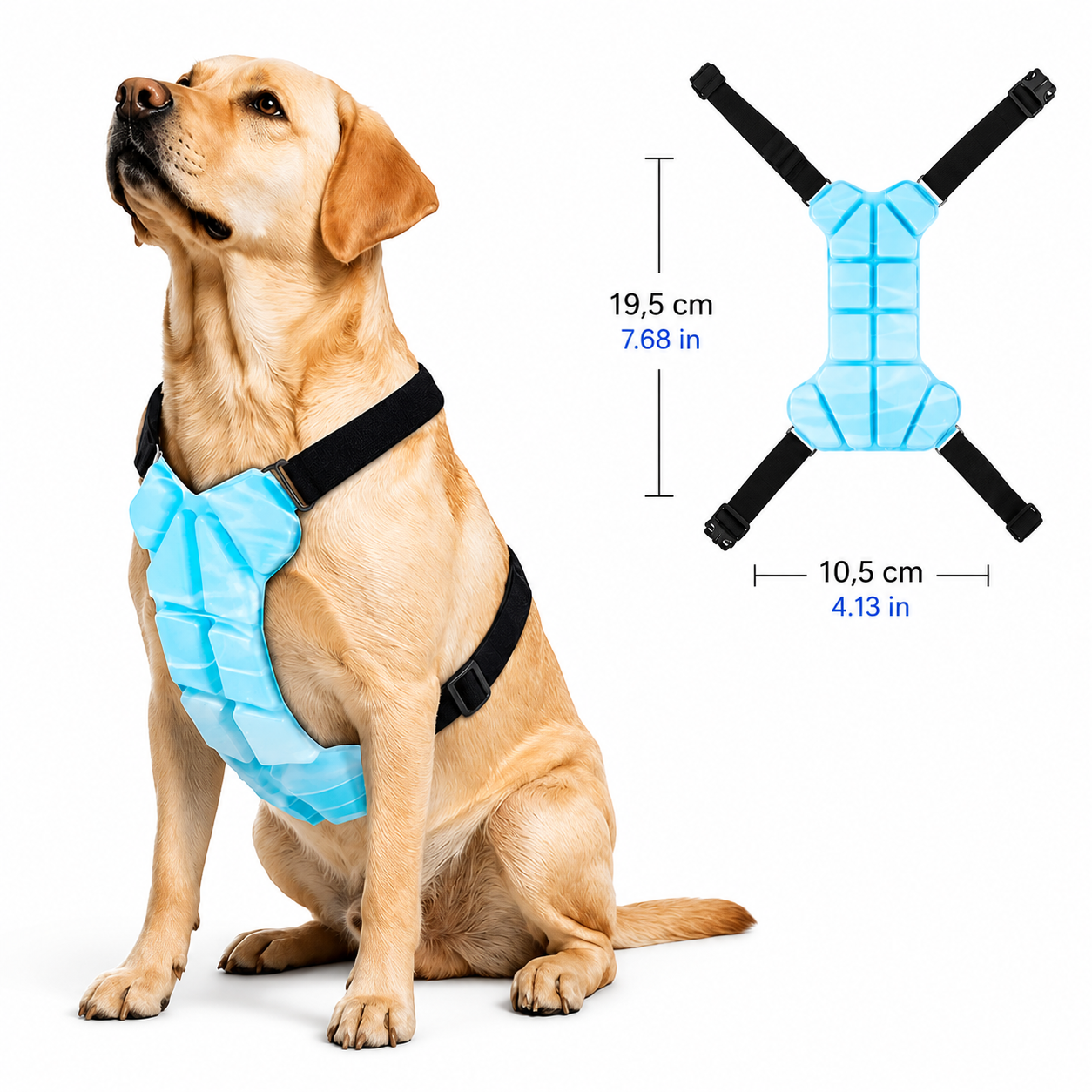 Gilet Rafraîchissant Premium pour Chien – Fraîcheur Longue Durée