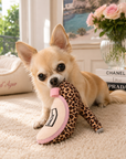 Glamalora – Jouet pour Chien Escarpin Léopard avec Couineur