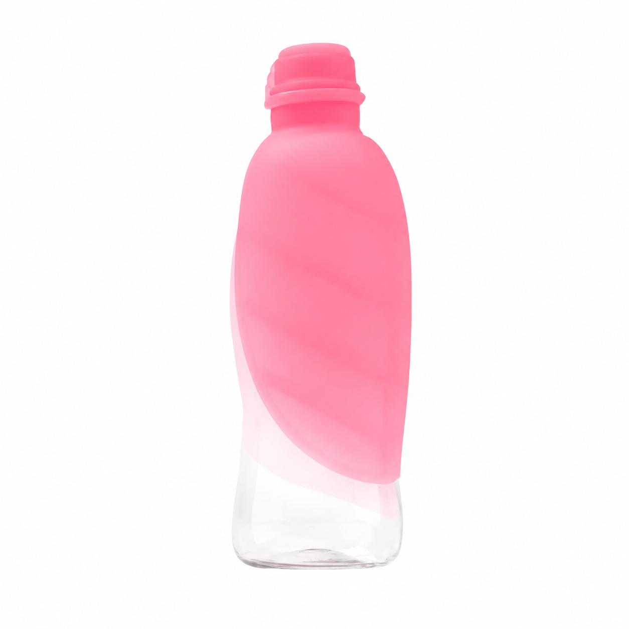 Gourde de Voyage pour Chien Leaf Rose 500 ml – Distributeur d’Eau Portable 