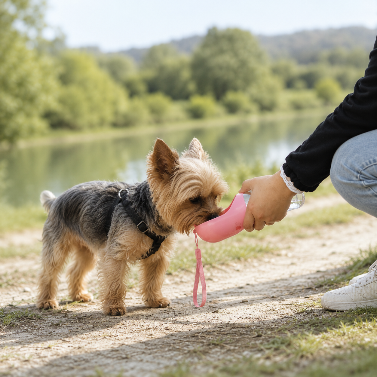 Gourde pour Chien 450ml lifestyle