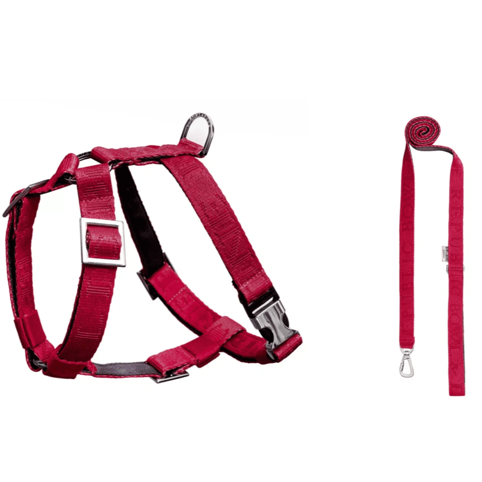 Harnais Chien Confort Duo BLOOM Rouge par Bowl&Bone - Pom D'Azur