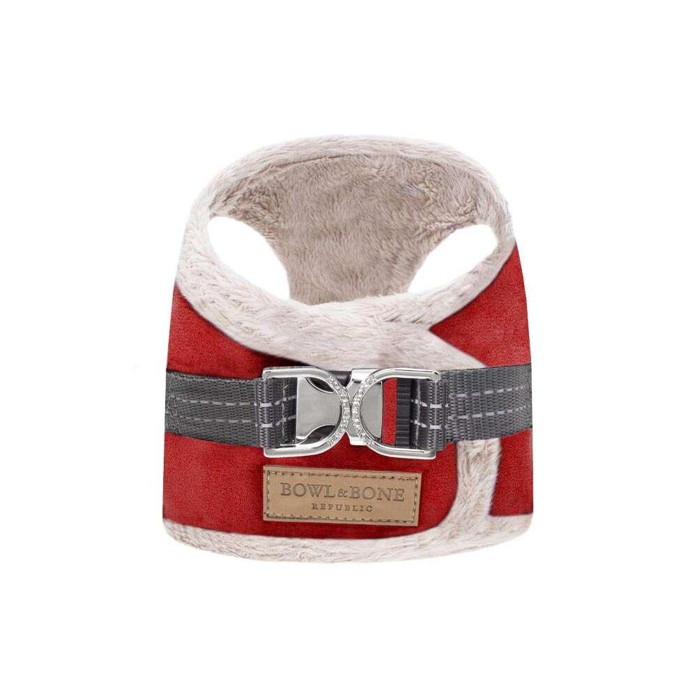 Harnais Chien YETI Rouge par Bowl & Bone - Pom D'Azur