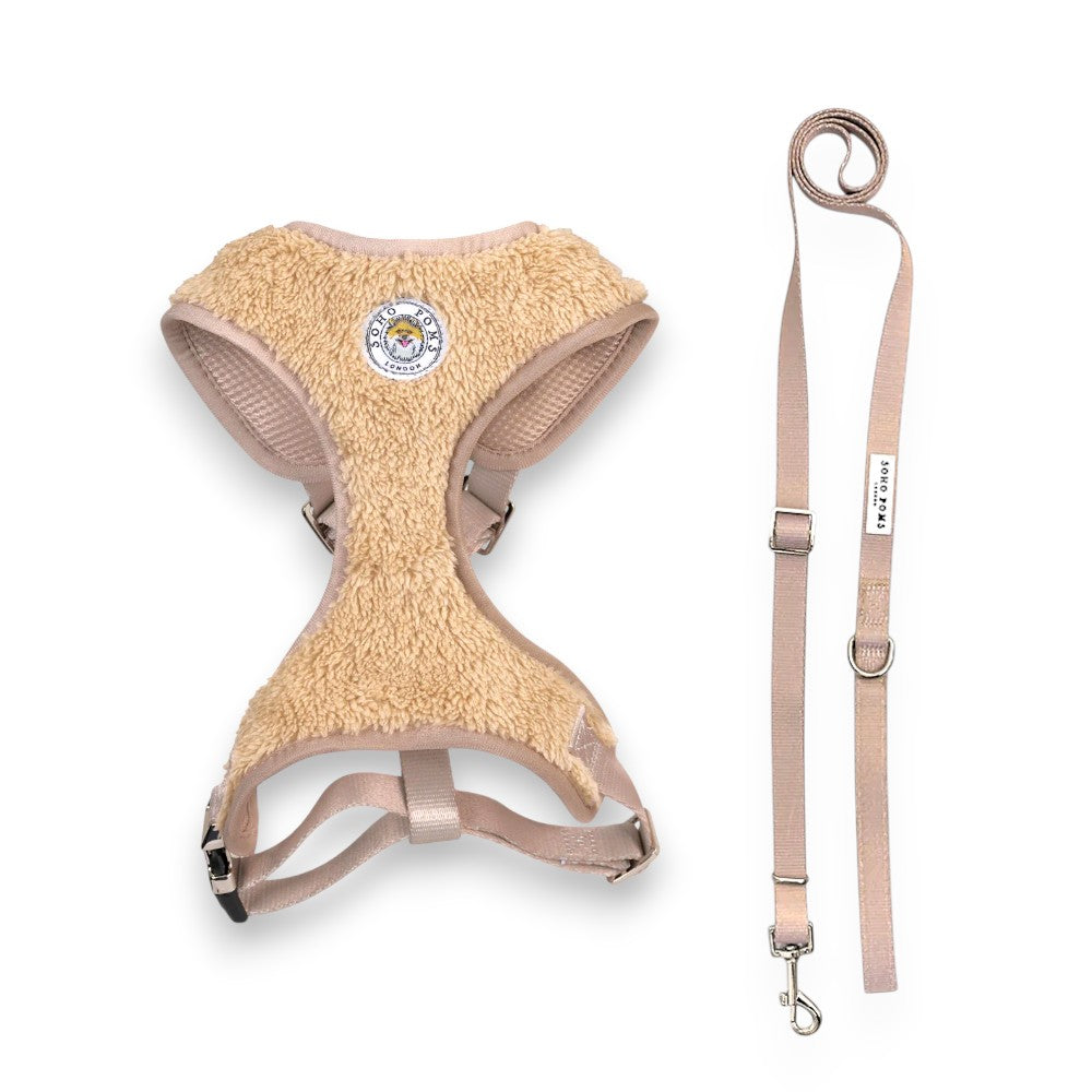 Harnais et Laisse 'Teddy Coccon' Beige par Sohopoms®