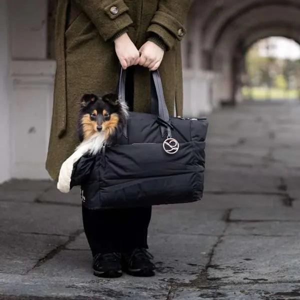 L'Elianne Sac de Luxe Pour Chien Noir - Pom D'Azur