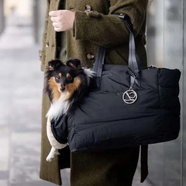 L'Elianne Sac de Luxe Pour Chien Noir - Pom D'Azur