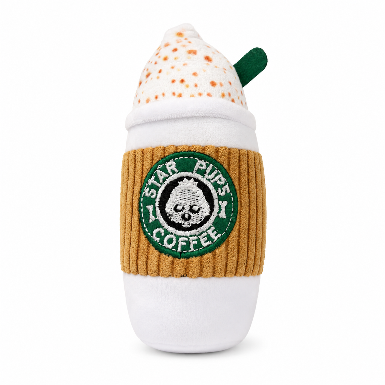 Jouet pour Chien Café Glacé Peluche avec Couineur Pom d'Azur