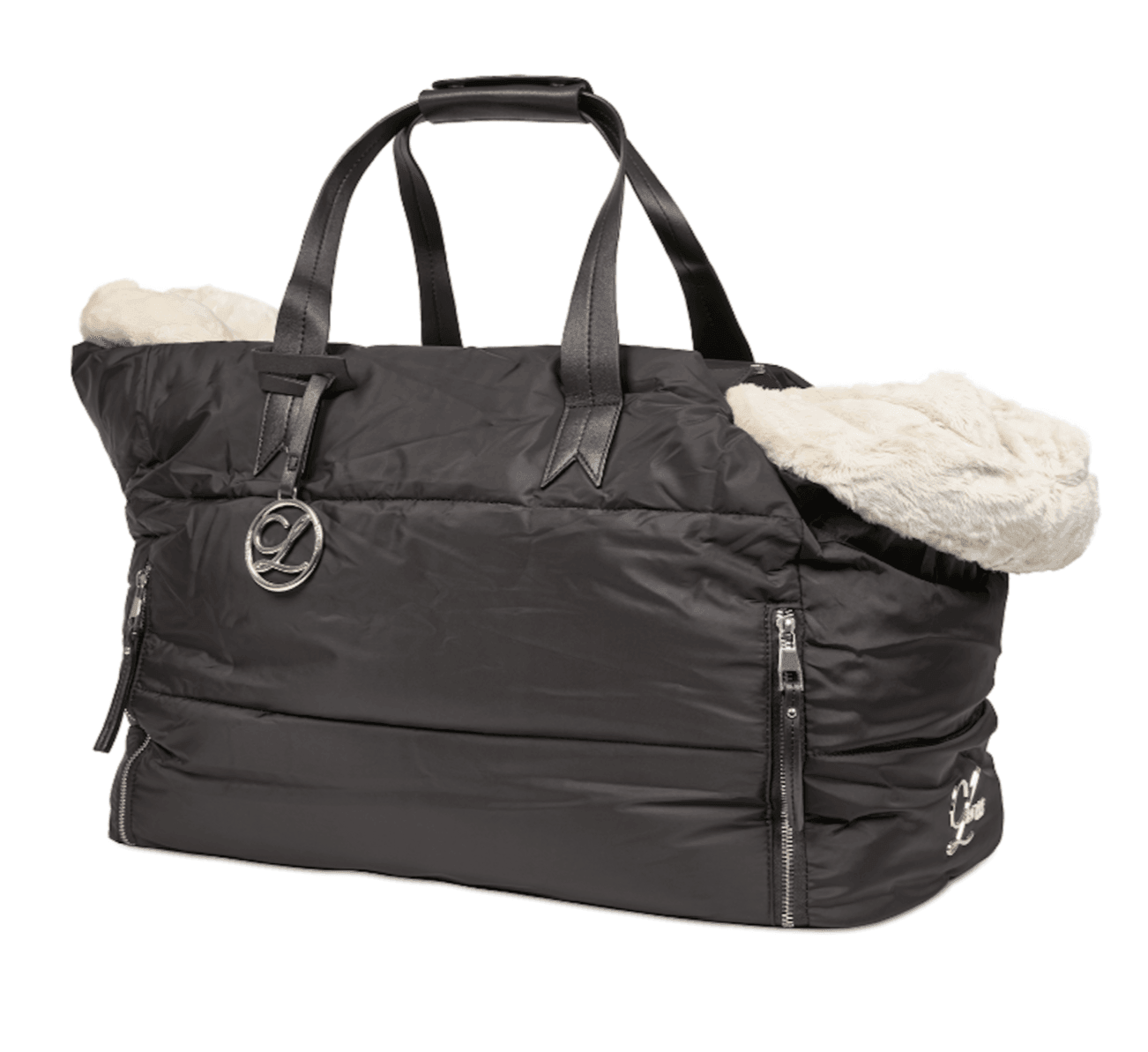 L'Elianne Sac de Luxe Pour Chien Noir - Pom D'Azur