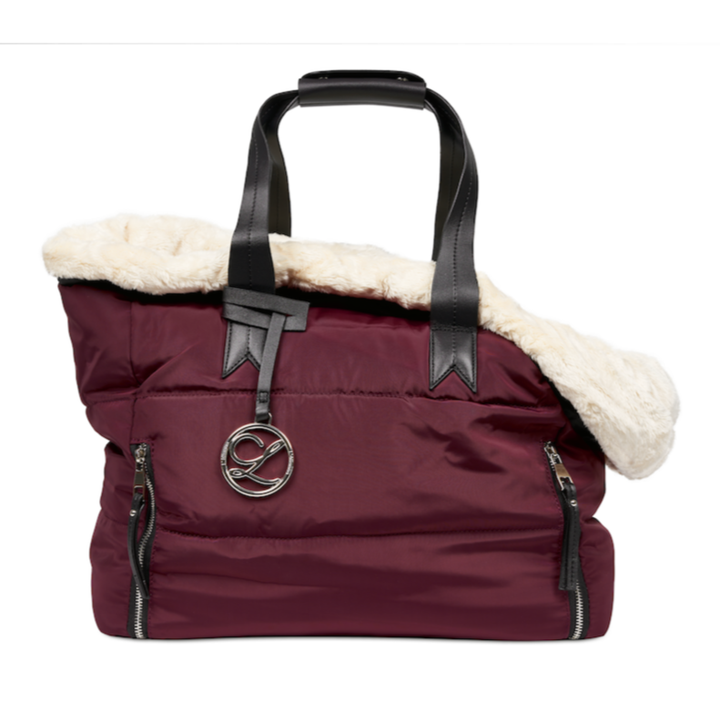 L'Elianne Sac de Luxe Pour Chien Bordeaux