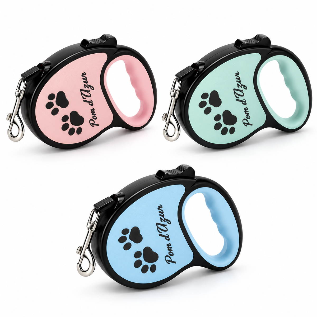 Laisse Rétractable pour Chien 5 m Pom d’Azur