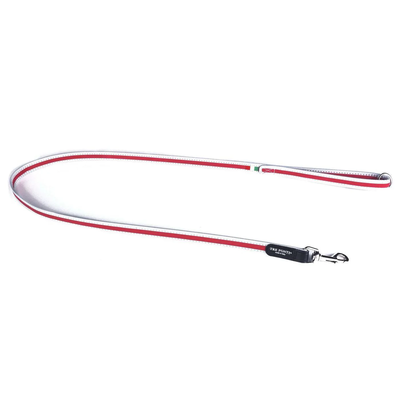 Laisse pour chien Rouge Réfléchissante Tri Ponti 118cm 
