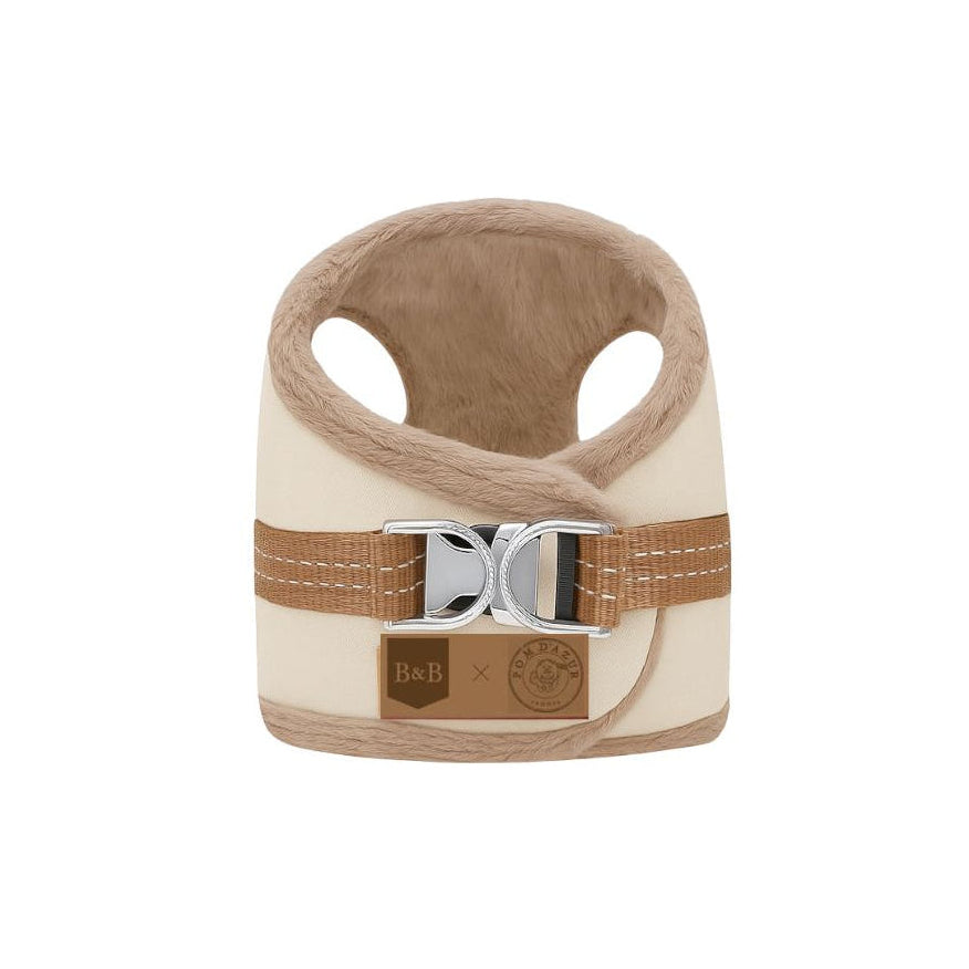 Manteau Harnais pour Chien YETI Cappuccino par Pom d'Azur